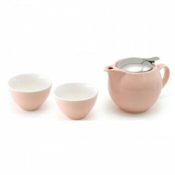 ユニバーサルポット ギフトセット (ユニバーサルティーポット3人用+ティーカップワイド×2) ZG-001 PI【メーカー直送:代金引換不可:同梱不可】【北海道...