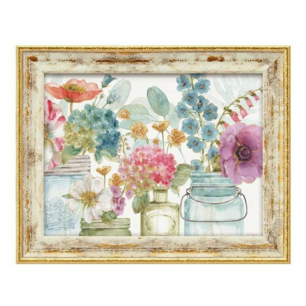 ユーパワー ミニゲル アートフレーム リサ オーディット 「レインボー シード フラワー」 LA-02503【メーカー直送：代金引換不可：同梱不可】【北海道・沖縄・離島は配達不可】