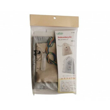 クロバー　刺しゅうのキット巾着M・L　61-420【メーカー直送：代金引換不可：同梱不可】【北海道・沖縄..