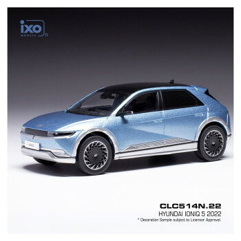 イクソモデル B ヒョンデ アイオニック 5 22 1/43スケール ルーシドメタリックブルー LHD CLC514N【メーカー直送：代金引換不可：同梱不可】【北海道・沖縄・離島は配達不可】