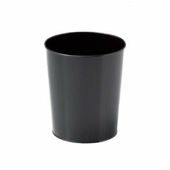 ブリキ ごみ箱 ブラック 10-63BK【メーカー直送：代金引換不可：同梱不可】【北海道・沖縄・離島は配達不可】