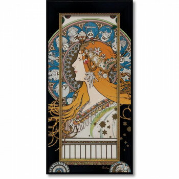 ユーパワー ビッグアート ミュシャ「ゾディアック」 BA-10068【メーカー直送：代金引換不可：同梱不可】【北海道・沖縄・離島は配達不可】