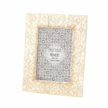 カピスフォトフレーム エンボス リタ ベージュ 19519801055【メーカー直送：代金引換不可：同梱不可】..