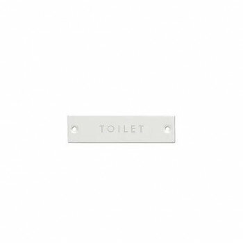 サインプレート TOILET ホワイト 63953【配送方法:メール便/同梱不可/代引不可/日時指定不可】【北海道..