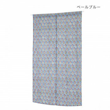のれん アマービレブロックプリント ペールブルー 11724870319【メーカー直送：代...