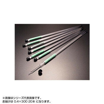 ステンレスバネ線　塩ビ管入り　0.4×300　(20本入り)【メーカー直送：代金引換不可：同梱不可】【北海道・沖縄・離島は配達不可】