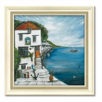 アートフレーム ジョー ラム「ドッグ アンド アンカー」 JR-09007【メーカー直送：代金引換不可：同梱..