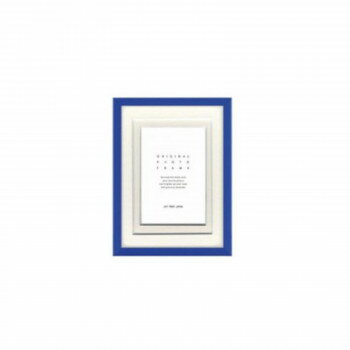 A.P.J. フォトフレーム RF-Bフレーム キャビネ Wマット付 ブルー・1000017238【メーカー直送：代金引換不可：同梱不可】【北海道・沖縄・離島は配達不可】