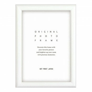 A.P.J. フォトフレーム D型フレーム ハガキ ホワイト・21700061【メーカー直送：代金引換不可：同梱不..