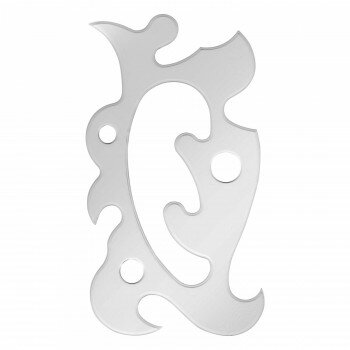 万能雲型定規 エッジ付 大型　014-0015【配送方法:メール便/同梱不可/代引不可/日時指定不可】【北海道・沖縄・離島は配達不可】