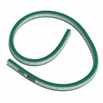 自在曲線定規 50cm型 目盛り付き 1-819-0150【配送方法:メール便/同梱不可/代引不可/日時指定不可】【北海道・沖縄・離島は配達不可】