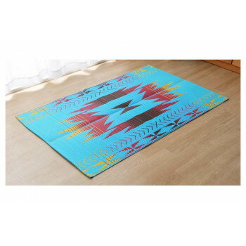 日本製 洗えるレジャーシート ネイティブ 約87×140cm カラフル 2127140【メーカー直送：代金引換不可：同梱不可】【北海道・沖縄・離島は配達不可】