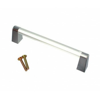 アイワ　AP-436C　パイプハンドル角座　120mm　シルバー　1個入　113439【配送方法:メール便/同梱不可/..