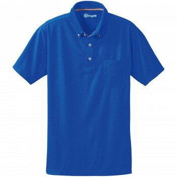 桑和 50391 半袖ボタンダウンポロシャツ(胸ポケット付き) LLサイズ ロイヤルブルー(203) SOWA【メーカー直送：代金引換不可：同梱不可..