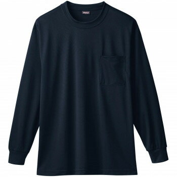 桑和 50384 長袖Tシャツ(胸ポケット付き) 4Lサイズ ブラック(4) SOWA【メーカー直...