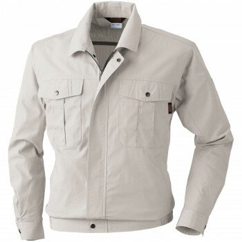 樂天商城 - 桑和 533 長袖ブルゾン 4Lサイズ アイボリー(5)【メーカー直送：代金引換不可：同梱不可】【北海道・沖縄・離島は配達不可】