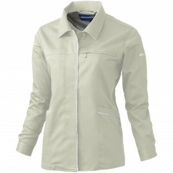 桑和 612 レディース長袖スモック Lサイズ ベージュ(3) Absolute GEAR【メーカー直送：代金引換不可：同梱不可】【北海道・沖縄・離島は配達不可】