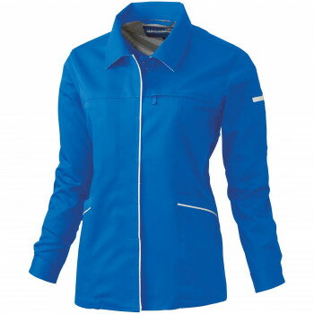 桑和 612 レディース長袖スモック Mサイズ ブルー(8) Absolute GEAR【メーカー直送：代金引換不可：同梱不可】【北海道・沖縄・離島は配達不可】