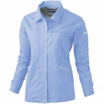 桑和 612 レディース長袖スモック Lサイズ パープルB(202) Absolute GEAR【メーカー直送：代金引換不可：同梱不可】【北海道・沖縄・離島は配達不可】