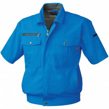 桑和 611 半袖ブルゾン Sサイズ ブルー(8) Absolute GEAR【メーカー直送：代金引換不可：同梱不可】【北海道・沖縄・離島は配達不可】