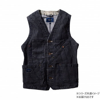 桑和 1472-06 ベスト Sサイズ ストライプ(910) Dandy Dad【メーカー直送：代金引換不可：同梱不可】【北海道・沖縄・離島は配達不可】