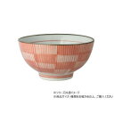 刷毛格子 飯碗 (中) 赤 704715【メーカー直送:代金引換不可:同梱不可】【北海道・沖縄・離島は配達不可】