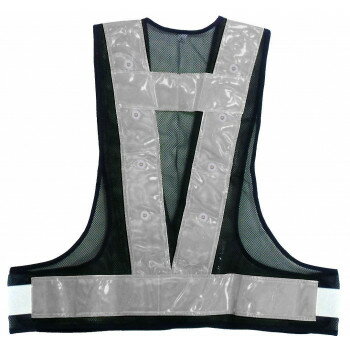 喜多 LED安全ベスト フリー ネイビー×シルバー No6070【メーカー直送：代金引換不可：同梱不可】【北海道・沖縄・離島は配達不可】