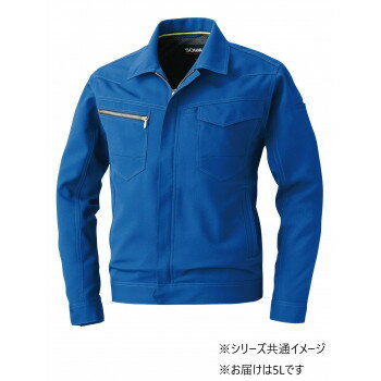 桑和 963 長袖ブルゾン 5Lサイズ ブルー(8) SOWA【メーカー直送：代金引換不可：同梱不可】【北海道・沖縄・離島は配達不可】