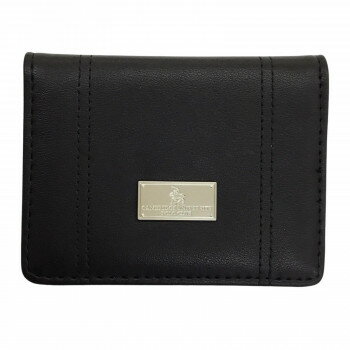 ケンブリッジユニバーシティポロクラブ 両面パスケース PO11-2 黒【配送方法:メール便/同梱不可/代引不可/日時指定不可】【北海道・沖縄・離島は配達不可】