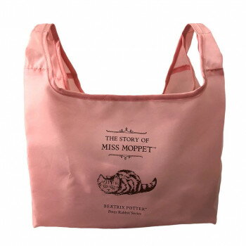 優美社　0612-05　 （ピーターラビット） 　くり手型　お弁当サイズ対応　コンパクト収納エコバッグ　 ピンク【メーカー直送：代金引換不可：同梱不可】【北海道・沖縄・離島は配達不可】