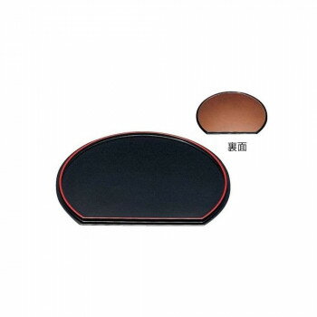 新半月両面盆 黒タタキ/梨地 尺2 1500