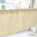 カフェカーテン ブロックストライプ 800×450mm 茶・40564【メーカー直送:代金引換不可:同梱不可】【北海道・沖縄・離島は配達不可】