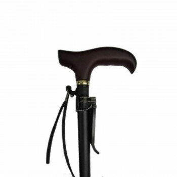 ラクーンステッキ(楽運素敵) 伸縮 ハードタイプ つや消しブラック・OMST16-BK【メーカー直送：代金引換不可：同梱不可】【北海道・沖縄・離島は配達不可】