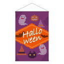 タペストリー Halloween クロスステッチ紫 40123【メーカー直送:代金引換不可:同梱不可】【北海道・沖縄・離島は配達不可】