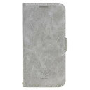 Style Natural iPhone 12Pro/12 専用手帳型スマホケース iP20_61-VS01 グレー【メーカー直送:代金引換不可:同梱不可】【北海道・沖縄・離島は配達不可】