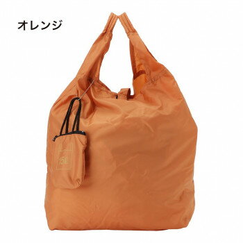 優美社 9017-00 ミニポケット付きコンパクトエコバッグ オレンジ【メーカー直送：代金引換不可：同梱不可】【北海道・沖縄・離島は配達不可】