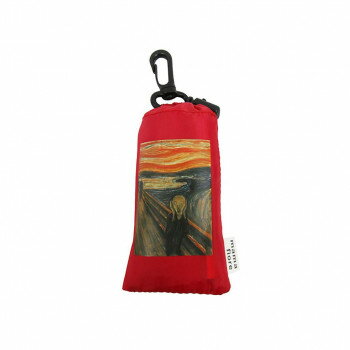 優美社 9080 マーマフィオーレ（mama fiore） プリントエコバッグ レッド 叫び(ムンク)【メーカー直送：代金引換不可：同梱不可】【北海道・沖縄・離島は配達不可】