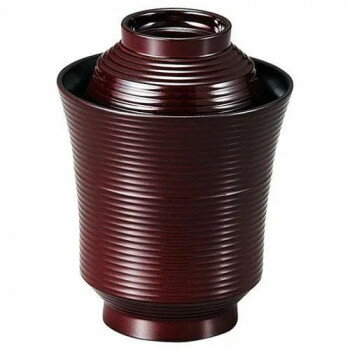 福井クラフト 線引き細身箸洗い椀(蓋親) 溜内黒 37001070【メーカー直送：代金引換不可：同梱不可】【北海道・沖縄・離島は配達不可】