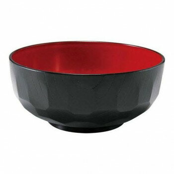 福井クラフト A6寸亀甲平丼鉢 黒内朱 33101480【メーカー直送：代金引換不可：同梱不可】【北海道・沖縄・離島は配達不可】