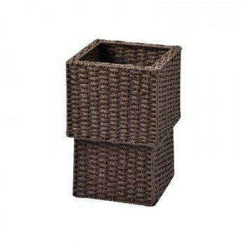 ペーパーバスケット ダークブラウン CH-411DBR【メーカー直送：代金引換不可：同梱不可】【北海道・沖縄・離島は配達不可】(3.0)