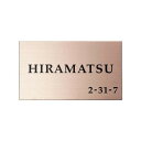 福彫 表札 ステンレスロゼHL SR-35【メーカー直送:代金引換不可:同梱不可】【北海道・沖縄・離島は配達不可】