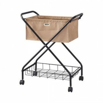 東谷 フォールディング バスケットワゴン ベージュ MIP-83BE【メーカー直送：代金引換不可：同梱不可】【北海道・沖縄・離島は配達不可】