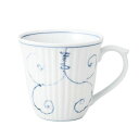 12741 波佐見焼 唐草ぶどう 軽量マグ 青 250ml【メーカー直送:代金引換不可:同梱不可】【北海道・沖縄・離島は配達不可】