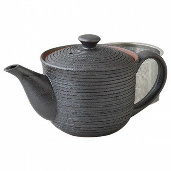 73461 波佐見焼 黒千段 SSポット 275ml【メーカー直送：代金引換不可：同梱不可】【北海道・沖縄・離島は配達不可】