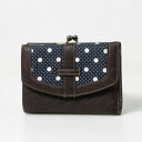 Lafiel(ラフィール) 合皮×ミックスドット 折財布 42・コゲチャ 004004100【メーカー直送:代金引換不可:同梱不可】【北海道・沖縄・離島は配達不可】(4)