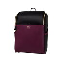 Lily リュックサック Bag-Lily02 ブラック×ワインレッド【メーカー直送:代金引換不可:同梱不可】【北海道・沖縄・離島は配達不可】