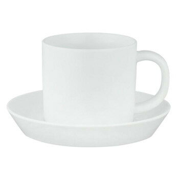 Rakuten - 西海陶器 波佐見焼 コモン コーヒーカップ＆ソーサー 白 18281【メーカー直送：代金引換不可：同梱不可】【北海道・沖縄・離島は配達不可】