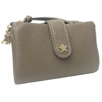 Pisoraro(ピソラロ) スターシュリンク キーリング付ミニウォレット チョコ PR133【メーカー直送：代金引換不可：同梱不可】【北海道・沖縄・離島は配達不可】