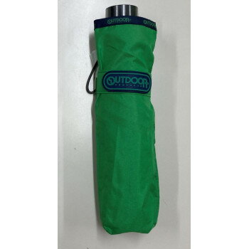 OUTDOOR PRODUCTS 無地パイピングミニ折傘 55cm グリーン 10002504【メーカー直送：代金引換不可：同梱不可】【北海道・沖縄・離島は配達不可】