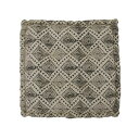 Fierte フィエルテ フロアクッション 02-19 ブロックプリント NA 50×50×10cm【メーカー直送:代金引換不可:同梱不可】【北海道・沖縄・離島は配達不可】
